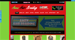 Desktop Screenshot of amenbraids.com